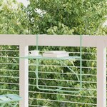 vidaXL Table suspendue de balcon - Vert menthe  60x40 cm  acier