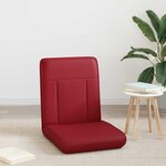 vidaXL Fauteuil de sol ajustable Bordeaux Simili cuir