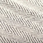 vidaXL Couverture coton à chevrons 160x210 cm Gris