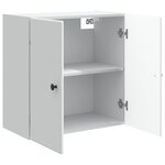 vidaXL Armoire Murale Blanc 59 x 31 x 60 cm Bois d'ingénierie