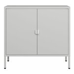 Armoire de bureau casier de bureau meuble de rangement pour salon bureau chambre atelier acier 75 x 80 x 40 cm gris clair