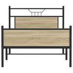 vidaXL Cadre de lit sans matelas chêne sonoma 107x203 cm