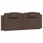 vidaXL Coussin de tête de lit Viana marron 140 cm similicuir
