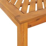 vidaXL Ensemble de salle à manger pour jardin 3 Pièces Marron