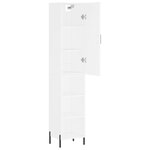 vidaXL Buffet haut Blanc 34 5x34x180 cm Bois d'ingénierie