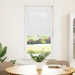 vidaXL Store plissé blanc 65x150 cm largeur du tissu 64 4 cm polyester