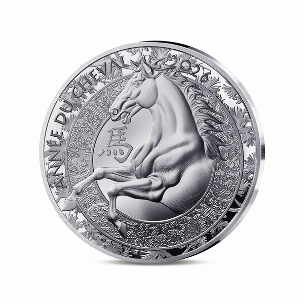 Année du cheval Monnaie de 10€ Argent