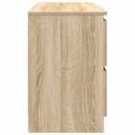 vidaXL Meuble TV chêne sonoma 100x35x54 cm bois d'ingénierie