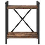 vidaXL Bibliothèque Chêne fumé 40 x 30 x 48.5 cm Bois d'ingénierie