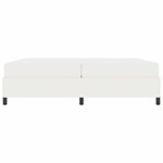 vidaXL Cadre de lit Crème 200 x 200 cm Tissu en velours côtelé