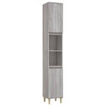 vidaXL Armoire de bain sonoma gris 30x30x190 cm bois d'ingénierie