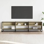 vidaXL Meuble TV chêne sonoma 180x40x46 cm bois d'ingénierie