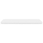 vidaXL Matelas en mousse blanc 100x210 cm 7 zones dureté 20 ILD