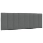 vidaXL Cadre de lit sans matelas gris foncé 140x190 cm tissu