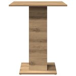 vidaXL Table de bistro chêne artisanal 60x60x75 cm bois d'ingénierie