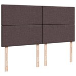 vidaXL Sommier à lattes de lit avec matelas Marron foncé 180x200 cm