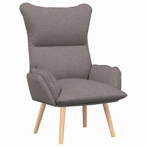vidaXL fauteuil Taupe 69 x 74 x 93 cm Tissu Sherpa