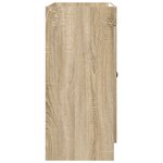 vidaXL Armoire sous évier de salle de bain Chêne Sonoma