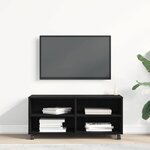 vidaXL Meuble TV Noir 90 x 35 x 40 5 cm Bois d'ingénierie