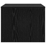 vidaXL Table basse Chêne noir 60 x 50 x 40 cm Bois d'ingénierie