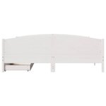 vidaXL Cadre de lit sans matelas blanc 180x200 cm bois massif de pin