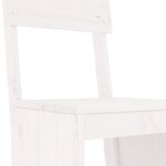 vidaXL Ensemble de bar de jardin 3 Pièces blanc bois de pin massif