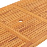 vidaXL Ensemble à manger d'extérieur pliable 7 Pièces Bois solide de teck