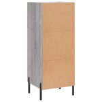 vidaXL Buffet Sonoma gris 34 5x34x90 cm Bois d'ingénierie