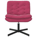 vidaXL Fauteuil relaxant pivotant Bordeaux 63 x 75 x 76 cm Velours