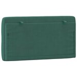 vidaXL Coussin de tête de lit vert foncé 100 cm velours