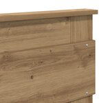 vidaXL Tête de lit Chêne artisanal 180 cm Bois d'ingénierie