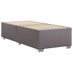 vidaXL Cadre de lit Gris 80x200 cm Similicuir