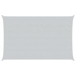 vidaXL Voile d'ombre Gris clair et blanc 5 x 8 m