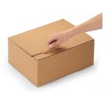 Caisse carton brune simple cannelure raja 31 5x22 5x32 cm (lot de 25)