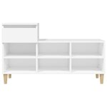 vidaXL Armoire à chaussures Blanc 102x36x60 cm Bois d'ingénierie
