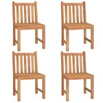 vidaXL Ensemble à manger de jardin 5Pièces Bois de teck massif