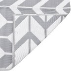 vidaXL Tapis d'extérieur ARAKIL Gris 120x180 cm PP