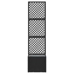 vidaXL Jardinière Noir 35 x 30 x 135 cm Métal