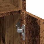 vidaXL Armoire de salle de bain vieux bois 30x30x179cm bois ingénierie