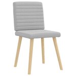 vidaXL Chaises à manger lot de 2 gris nuage tissu