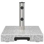 vidaXL Pied de parasol Gris 41 x 41 x 37 cm Granite