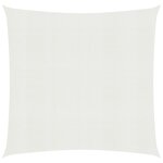 vidaXL Voile d'ombrage 160 g/m² Blanc 7x7 m PEHD