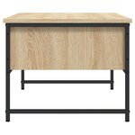 vidaXL Table basse chêne sonoma 101x49x39 5 cm bois d'ingénierie