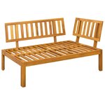 vidaXL 132 x 92 x 82 cm Bois d'acacia