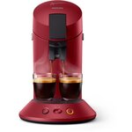 Philips csa210/91 senseo original plus machine a café dosette - rouge