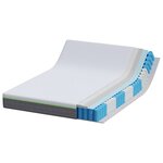 vidaXL Matelas Blanc et Gris 140 x 190 cm Ressort ensaché