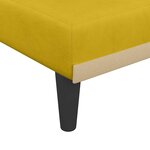 vidaXL Chaise longue jaune velours