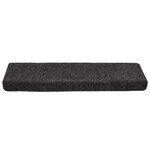 vidaXL Tapis de marches d'escalier 5 Pièces Gris 65x21x4 cm Aiguilleté
