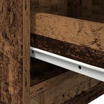 vidaXL Cabinet de chevet avec tiroir avec Bois Ancien 45 x 40 x 55 cm