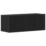 vidaXL Meuble TV 2 Pièces Chêne noir 80 x 30 x 30 cm Bois d'ingénierie